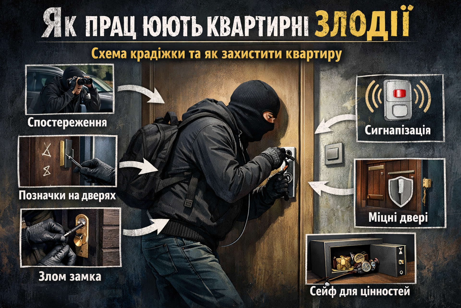 Як працюють квартирні злодії — схема крадіжки та як захистити квартиру