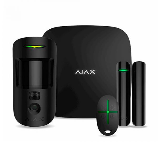 AJAX StarterKit Cam Plus - Стартовий комплект сигналізації з фотоверифікацією тривог і підтримкою LTE