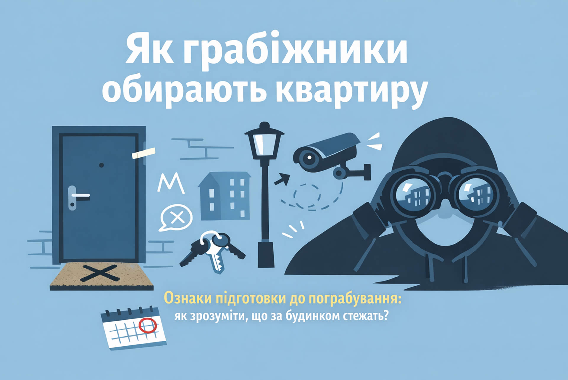 Як грабіжники обирають квартиру. Ознаки підготовки до пограбування: як зрозуміти, що за будинком стежать?